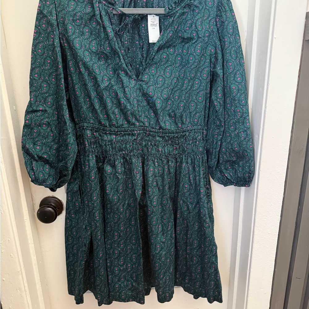 GAP Teal and Pink Floral Dress